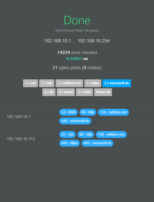 Open Port Scanner Tool